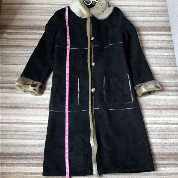 Elie Tahari shearling coat - Picture 5 of 8